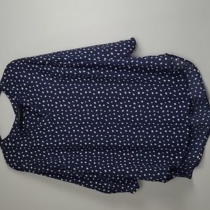 Mix by 41 Hawthorn plus size polka dot blouse